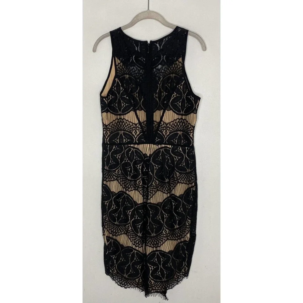 Adelyn Rae Lace Sheath Dress SZ M Cocktail High Low Anthropologie Romantic Love - Picture 6 of 6